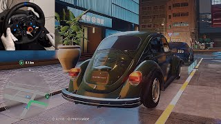 Test Drive Unlimited Solar Crown Steering Wheel Logitech G29 Volkswagen Beetle 1965 PS5 4K [upl. by Nudd]