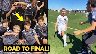 Thiago Messi made key pass for Benja Suarez to lead Inter Miami U12 win in the Semi Final Easter Cup [upl. by Lakin]