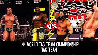 Dominance on the Line Undefeatable Lesnar amp Reigns vs Orton amp Lashley  WWE Tag Team Fight  wwe [upl. by Philis]