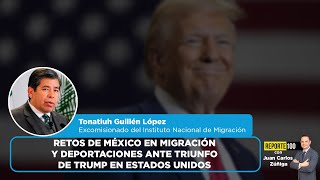 Retos de México en migración y deportaciones ante triunfo de Trump en Estados Unidos  REPORTE 100 [upl. by Chaim]