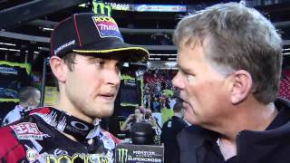 Supercross  Atlanta 2011  Ryan Dungey Finish [upl. by Zerla]