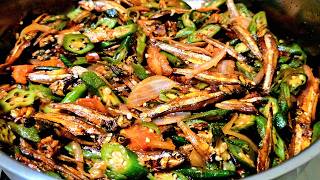 Easy Okra Dilis Recipe Sarap sa kanin nito [upl. by Shelby56]