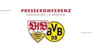 Pressekonferenz vor VfB  Borussia Dortmund [upl. by Buxton356]