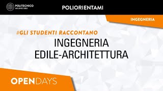 Ingegneria Edile  Architettura  Gli studenti raccontano Laurea a ciclo unico [upl. by Feliza]