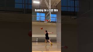 Dunking on a breakaway rim and a stiff rim shorts [upl. by Alban]