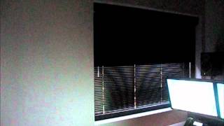 Motorized Media Room Blackout Shades Blinds Somfy [upl. by Waverley]