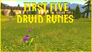 Season of Discovery FIRST 5 DRUID RUNES [upl. by Mateusz]