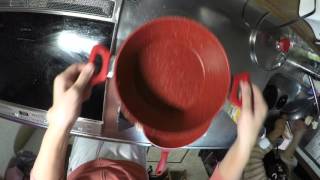 Flavorstone Cookware How to Coat Before Your First Use  GoPro Timelapse Cooking [upl. by Shane]