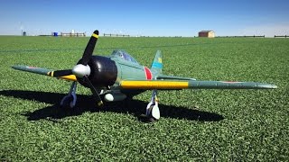 FMS A6M3 Zero 750mm w Lemon Rx Receiver  Stabilizer  3S Test Flight w Dog Chase [upl. by Imoyaba85]