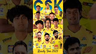 CSK FULL SQUAD 2025 💯💯🔥🔥 [upl. by Caughey190]