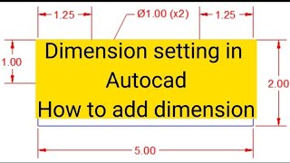 Dimension Settings of drawingHow to change dimension unitsHow to change dimension style in Autocad [upl. by Coulombe862]