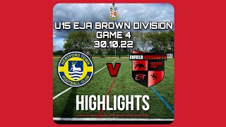 U15 Hertford Town FC v Enfield Borough FC EJA League Game 4 Highlights 301022 [upl. by Sosanna]