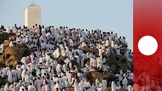 Millionen Muslime bei Hadsch in Mekka [upl. by Abell]