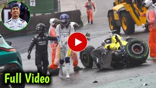 Alex albon crash  Alex albon crash video  Alexander albon crash formula 1 [upl. by Adnauq]