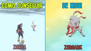 Como conseguir Zorua y Zoroark Hisui y como evolucionar a Zorua en Leyendas Pokemon Arceus [upl. by Etom]