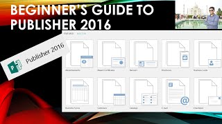 The Beginners Guide to Microsoft Publisher 2016 MS Publisher in 8 mins How to use Publisher Part1 [upl. by Pomfrey785]