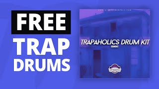 128 FREE Trap Drums 153 MB Trapaholics Drum Kit [upl. by Domenico]