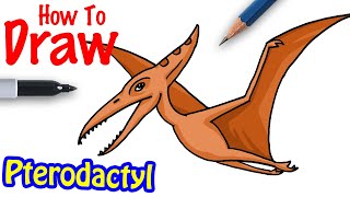 How to Draw a Pterodactyl [upl. by Odrarej]