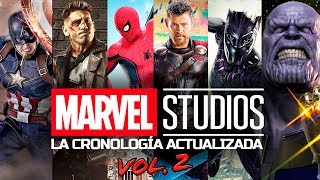 ¡La CRONOLOGÍA de MARVEL STUDIOS ACTUALIZADA 2018 hasta INFINITY WAR [upl. by Ynaffad]