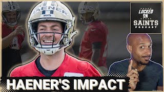 New Orleans Saints Jake Haeners hot training camp start has season impact [upl. by Stillman]