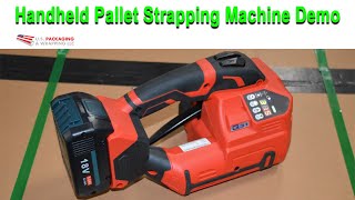 How to operate a Handheld Pallet Strapping Machine [upl. by Albertson]