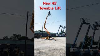 New Haulotte 45’ Towable Lift at AmeriRent construction aerial lift [upl. by Biddie]