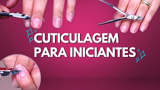 Técnicas para cutículas finas e macetes para iniciantes [upl. by Halyk]