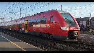 French TER arriving and departing at Rivesaltes France [upl. by Ettolrahc]