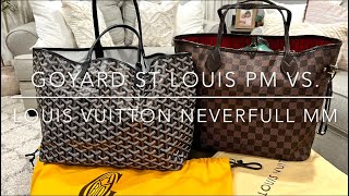 GOYARD St Louis PM vs LOUIS VUITTON Neverfull MM [upl. by Nary]