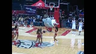 Houston Rockets mascot eats sexy cheerleader [upl. by Taub]