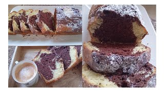 cake marbré chocolat [upl. by Ahsenit]