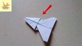 origami pesawat kertas  cara membuat pesawat [upl. by Adlecirg637]