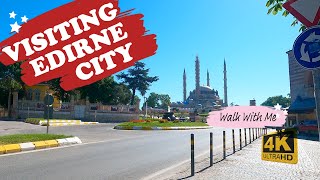 Edirne Walking Tours  City Center  Tahmis Square Bedesten Saraclar Str Cilingirler Str [upl. by Sihunn]