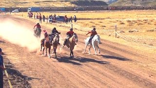 CARRERA DE CABALLOS  YANAOCA CANAS 2016  CUSCO PERÚ [upl. by Shulock]