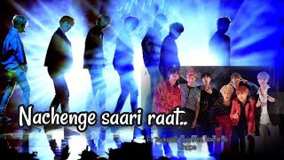 BTS Hindi FMV Nachenge saari raat ft Taekook Yoonmin Namjin amp Jhope💜 [upl. by Ateuqirne]