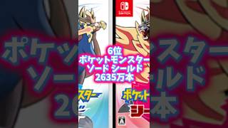 Switchソフト売り上げ本数ランキング switch ゲーム 任天堂 [upl. by Ahsikad]