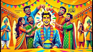 Haldi Ceremony Special Song  हल्दी वाला रंग चढ़ा  Groom Side New Haldi Song 2024 haldi [upl. by Luahs]