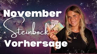 Vorhersage November  STEINBOCK Aszendent Sonne und Mond 🍁🖤🕯️ Psychic Tarot Reading  Glory Mueller [upl. by Leifer]