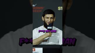 🤬🤣 KHAMZAT CHIMAEV GOES OFF ON REPORTER AT UFC 308 PRESS CONFERENCE [upl. by Bore]