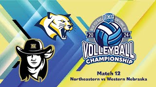 Region IX Volleyball Northeastern vs Western Nebraska  November 9 2024 [upl. by O'Conner]