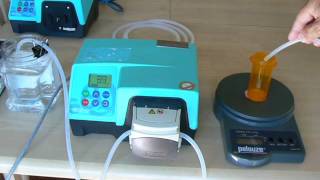 Watson Marlow 323 Peristaltic Pump Operation [upl. by Enined409]