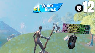 LEVIATHAN AXE Gameplay  12 Kills Solo Win w HANDCAM amp Keyboard ASMR Fortnite No Commentary [upl. by Materi427]