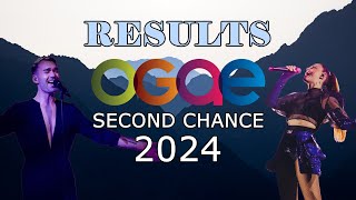 OFFICIAL RESULTS  OGAE Second Chance Contest Eurovision 2024 🎤🇸🇪 [upl. by Esorylime503]