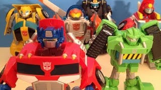 TRANSFORMERS RESCUE BOTS FULL COLLECTION  TOY REVIEW [upl. by Sloatman]