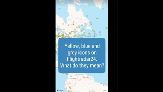 What are the blue aircraft icons A visibility settings tutorial for Flightradar24 [upl. by Guglielma561]