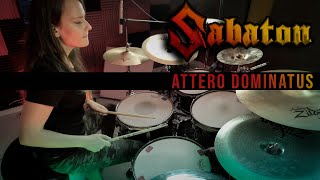 Sabaton  Attero Dominatus drum cover by Tamara [upl. by Eph404]