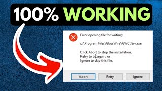 Error Opening File for Writing in Windows 11 FIXED [upl. by Irrem748]