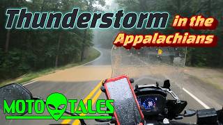 Rider gets caught in a severe thunderstorm in the Appalachian Mountains of Kentucky [upl. by Luanni]