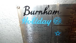 gas burnham holiday boiler with leaking radiator bleader [upl. by Enedan122]