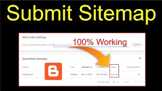 How to Setup Sitemap in Google Search Console Blogger•how to submit site to google search console [upl. by Atsedom]